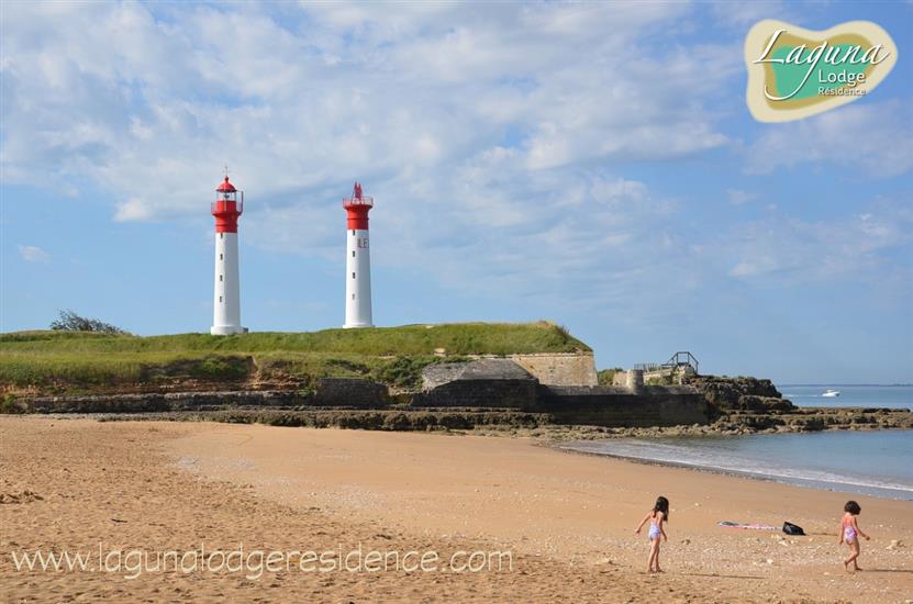 De twee vuurtorens - Île d'Aix, Atlantische kust, Frankrijk